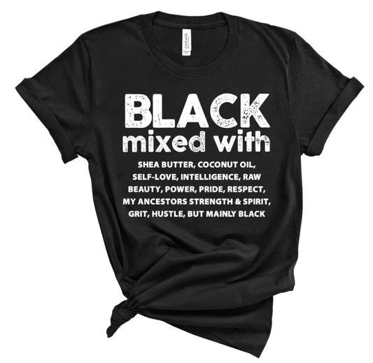 Black Mixed With T-shirt