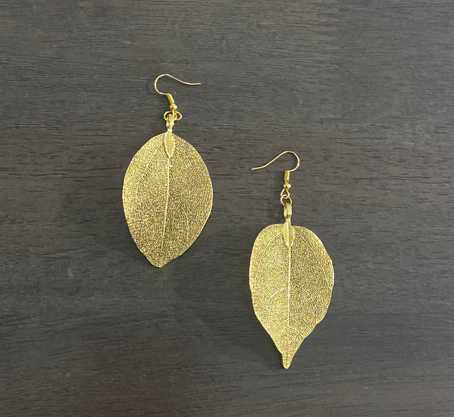 Royal Gold Leaf Earrings