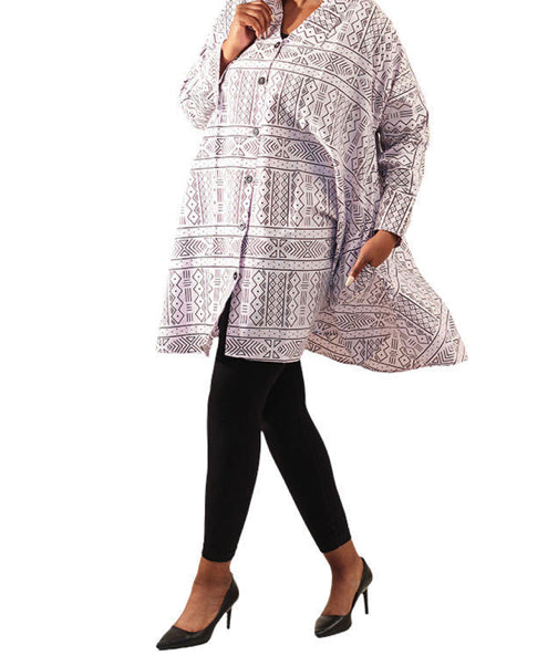 African Print Smock Dress
