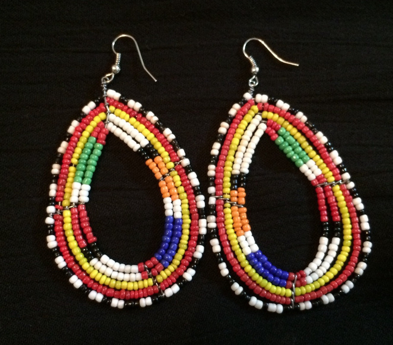 Maasai Beaded Earrings - Natural Couture