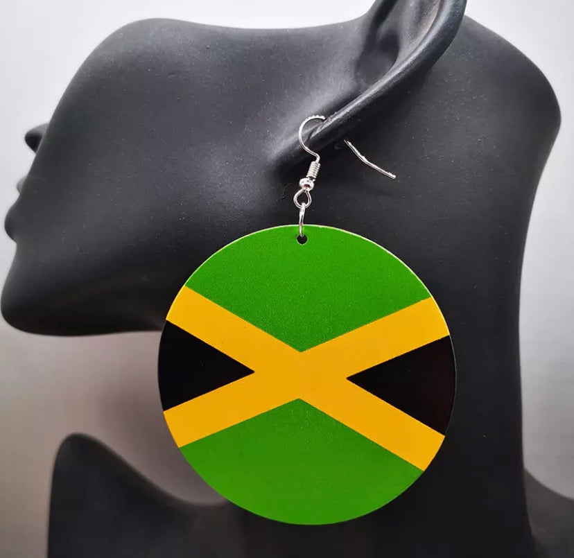 Caribbean Flag Earrings