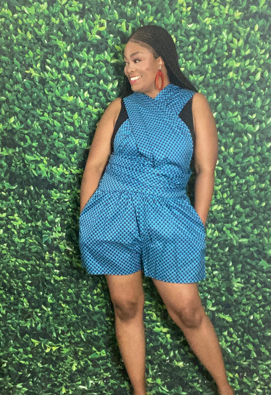 Ankara Print Infinity Jumpsuit