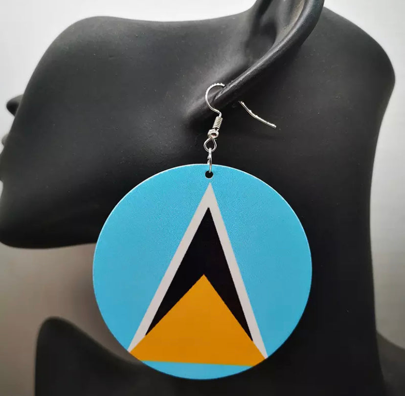 Caribbean Flag Earrings