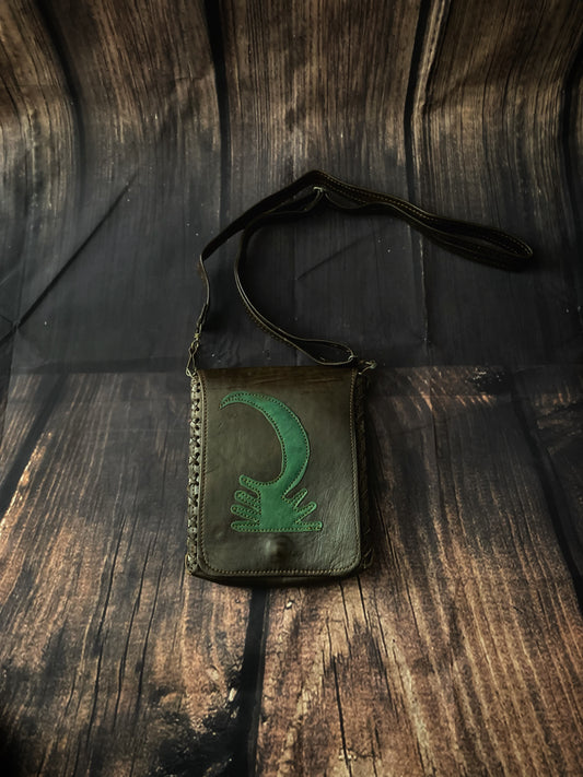Goddess Leather Crossbody Bag