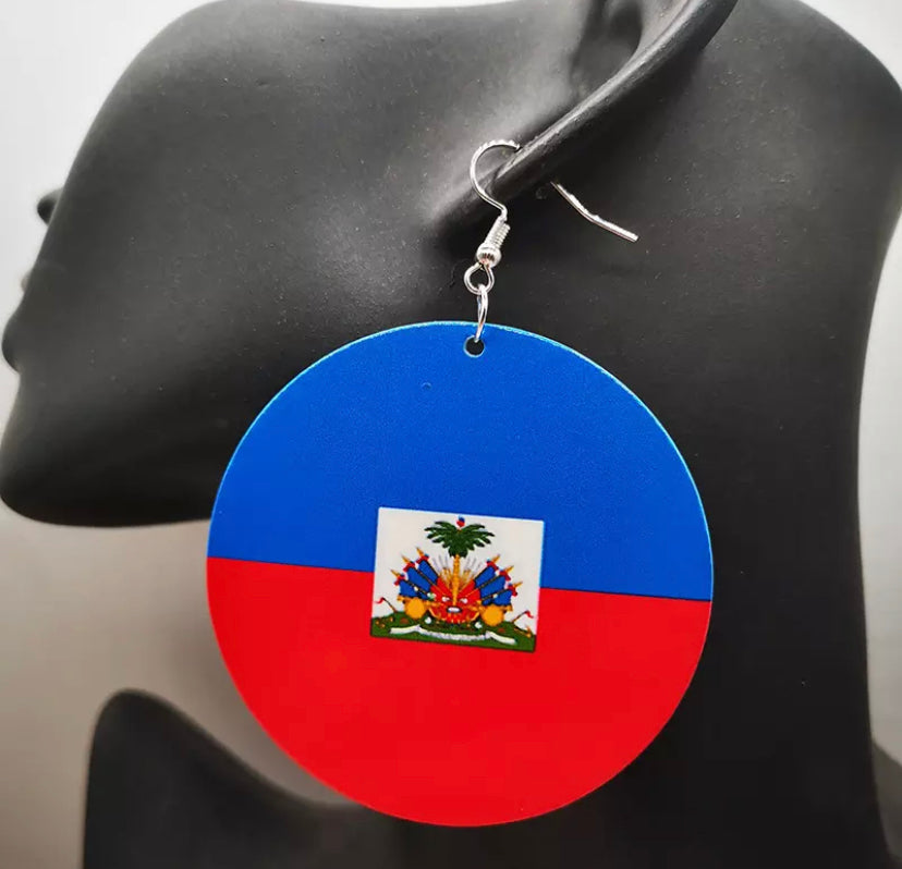 Caribbean Flag Earrings