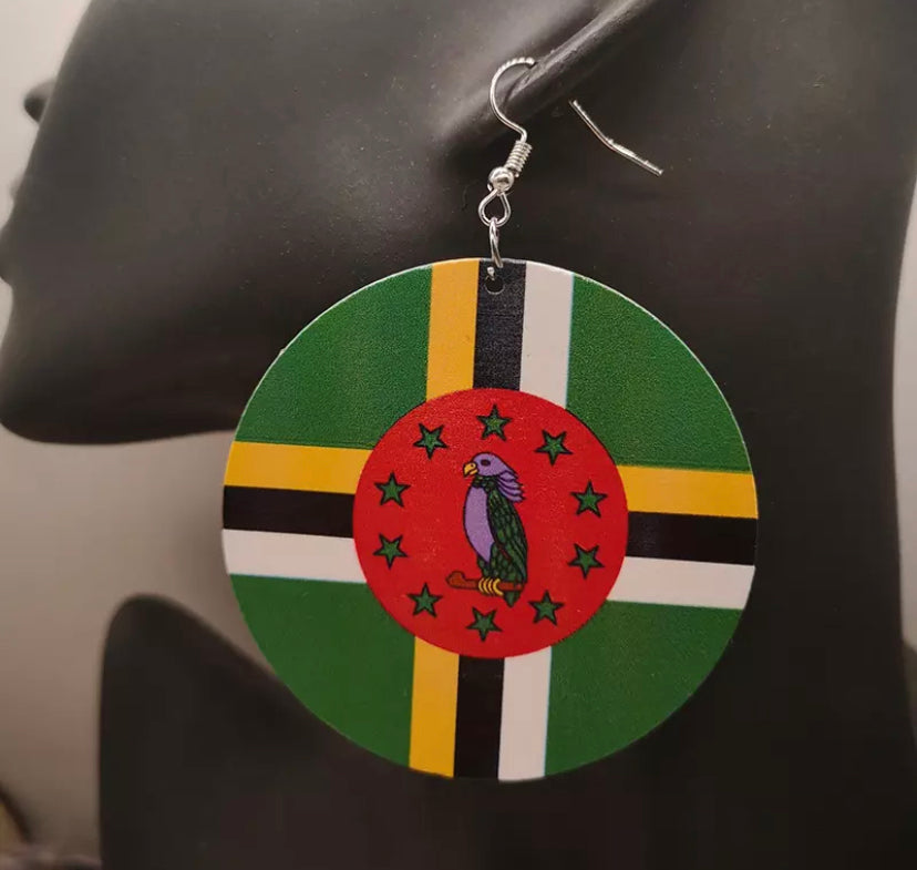 Caribbean Flag Earrings